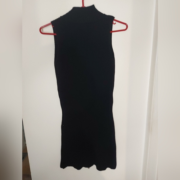 Zara Knit Zipper Stretch Dress - Picture 5 of 7